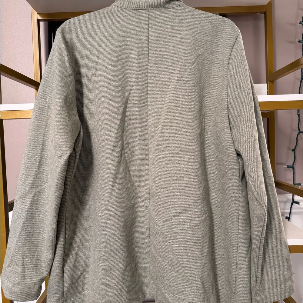Maurices Light Gray Open Front Cardigan/Jacket